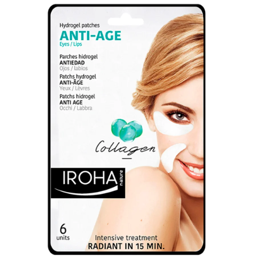 Iroha Iroha Hydrogel Anti-Age Collagen Eye Mask - 6 pcs