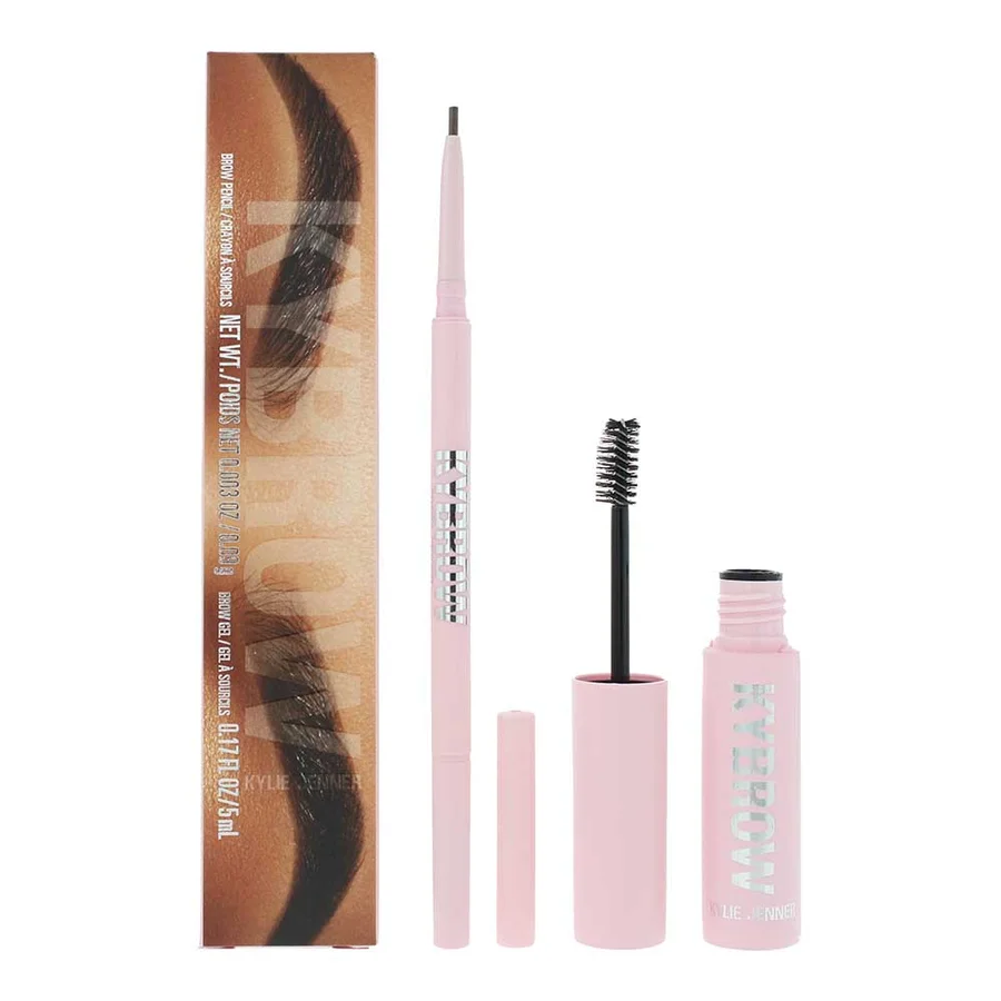 Kylie Jenner Kylie Jenner Kylie Kybrow 003 Cool Brown 2 Piece Gift Set: Eyebrow Pencil 0.9g - Eyebrow Gel 5ml