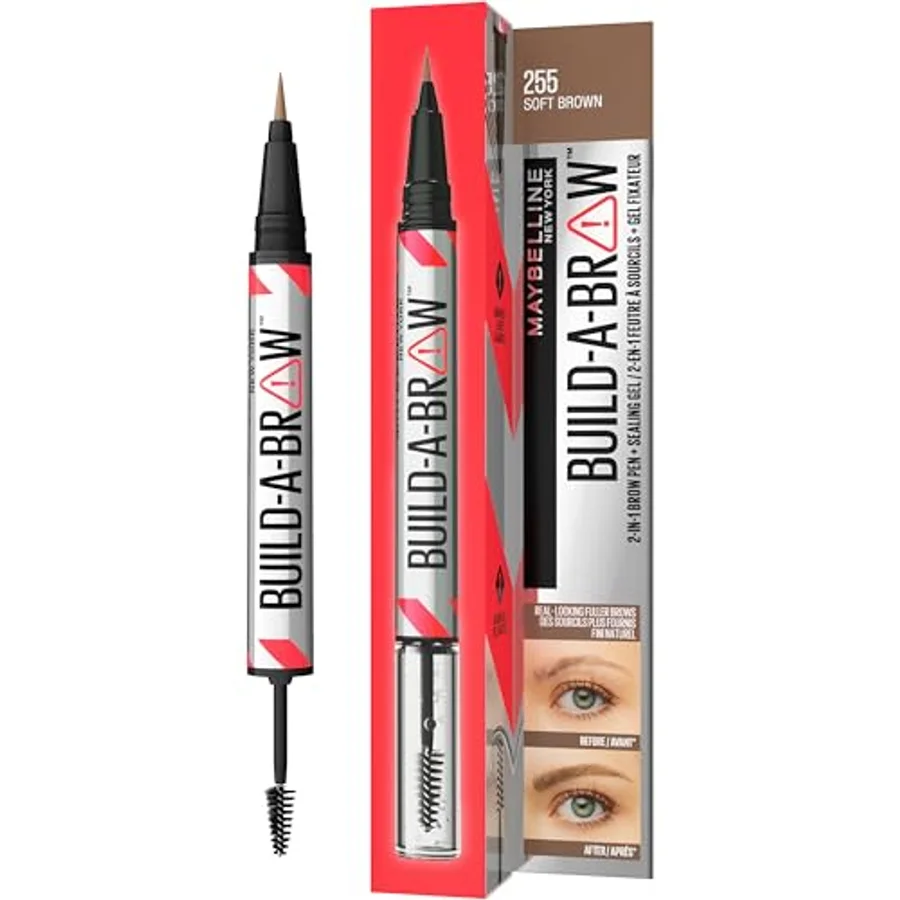 Maybelline Maybelline Build-A-Brow, 2 Easy Steps Eye Brow Pencil And Gel Soft Brown