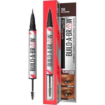 Maybelline Maybelline Build-A-Brow, 2 Easy Steps Eye Brow Pencil And Gel Ash Brown