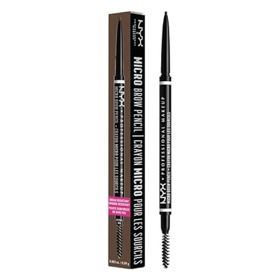 NYX Professional Makeup NYX Professional Makeup Brow Pencil, Micro Dual Ended Shade: Black