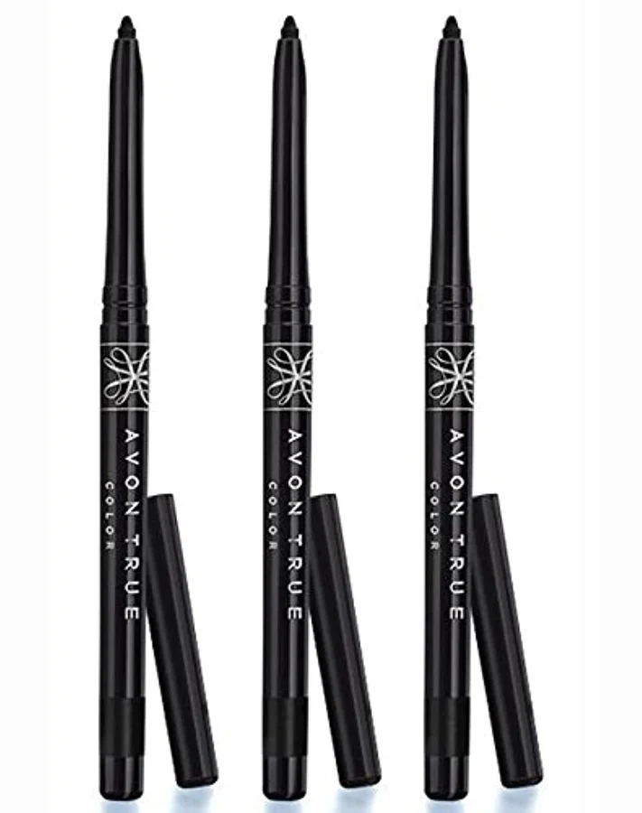 Avon Avon 3 x Glimmerstick Eyeliner in Blackest Black - Black