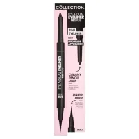 Collection Collection Fast Stroke Its A Dual Eyeliner Pencil And Felt Sh1 Black 0.3g