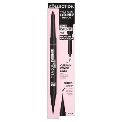 Collection Collection Fast Stroke Its A Dual Eyeliner Pencil And Felt Sh1 Black 0.3g