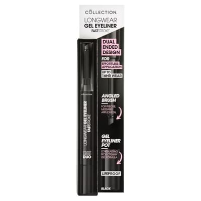 Collection Collection Fast Stroke Longwear Gel Eyeliner And Brush Duo Shade 1 Black 1.2g