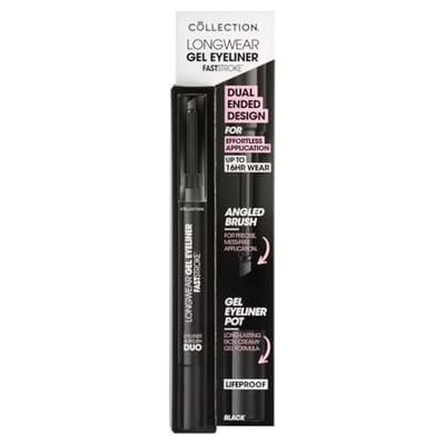 Collection Collection Fast Stroke Longwear Gel Eyeliner And Brush Duo Shade 1 Black 1.2g