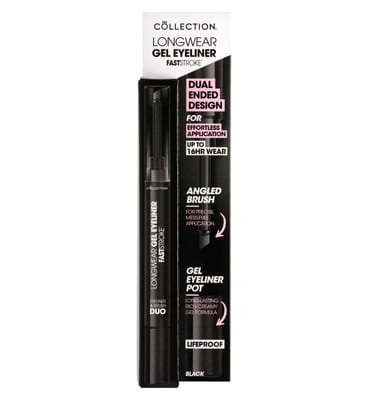 Collection Collection Fast Stroke Longwear Gel Eyeliner & Brush Duo Shade 2 Brown 1.2g