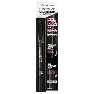 Collection Collection Fast Stroke Longwear Gel Eyeliner & Brush Duo Shade 2 Brown 1.2g