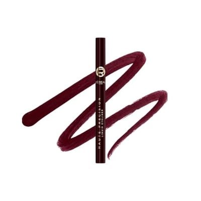 Loreal L'Oreal Paris Blue Liquid Eyeliner, Haute Precision Felt-Tip, Lasts Up To 24H, Bordeaux Cashmere