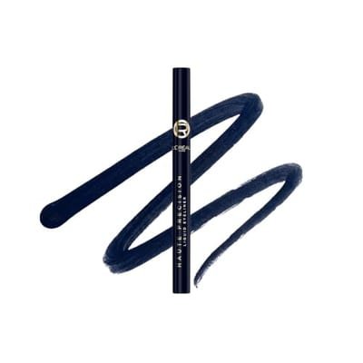 Loreal L'Oreal Paris Blue Liquid Eyeliner, Haute Precision Felt-Tip, Lasts Up To 24H, Bleu Suede