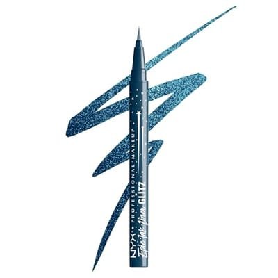 NYX Professional Makeup NYX Professional Makeup Epic Ink Glitz, Metallic Liquid Eyeliner, Denim Dazzle 2Ml in 5