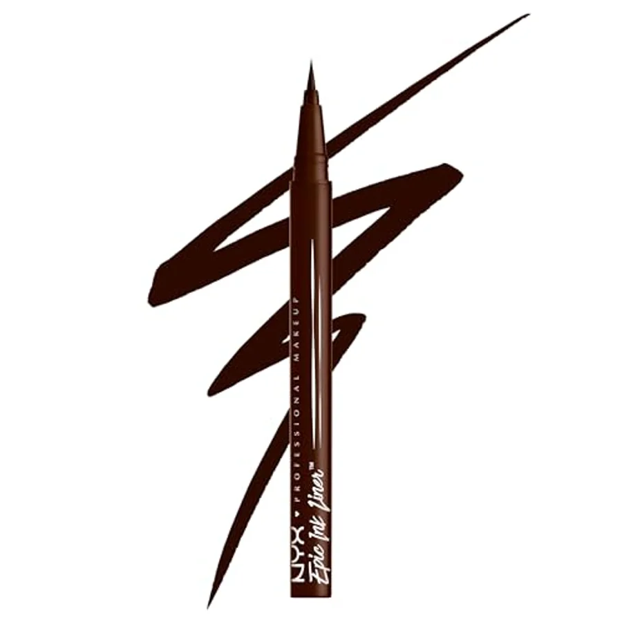 NYX Professional Makeup NYX Professional Makeup Epic Ink Liner, Waterproof Liquid Eyeliner Pen – Milk Chocolate