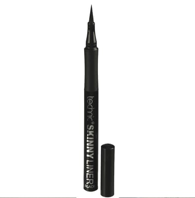 Technic Technic Skinny Felt Tip Liquid Eyeliner - Black Precision Tip & Soft Grip Pen For Long Lasting