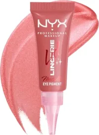 NYX Professional Makeup NYX Professional Makeup Lid Lingerie Cream Eye Pigment Eyeshadow Up To 24H Wear Risky Rosé 1 Count in Rose – Risky Rose