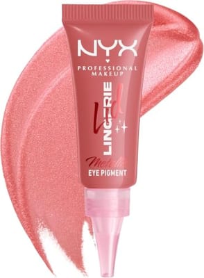 NYX Professional Makeup NYX Professional Makeup Lid Lingerie Cream Eye Pigment Eyeshadow Up To 24H Wear Risky Rosé 1 Count in Rose