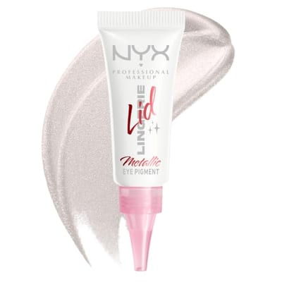NYX Professional Makeup NYX Professional Makeup Lid Lingerie Cream Eye Pigment Eyeshadow Up To 24H Wear Satin Silver 1 Count