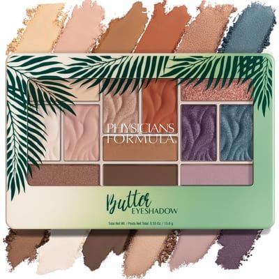 Physicians Formula Physicians Formula Butter Eyeshadow Palette - 12 Different Shades - Wet or Dry Application - with Tucuma