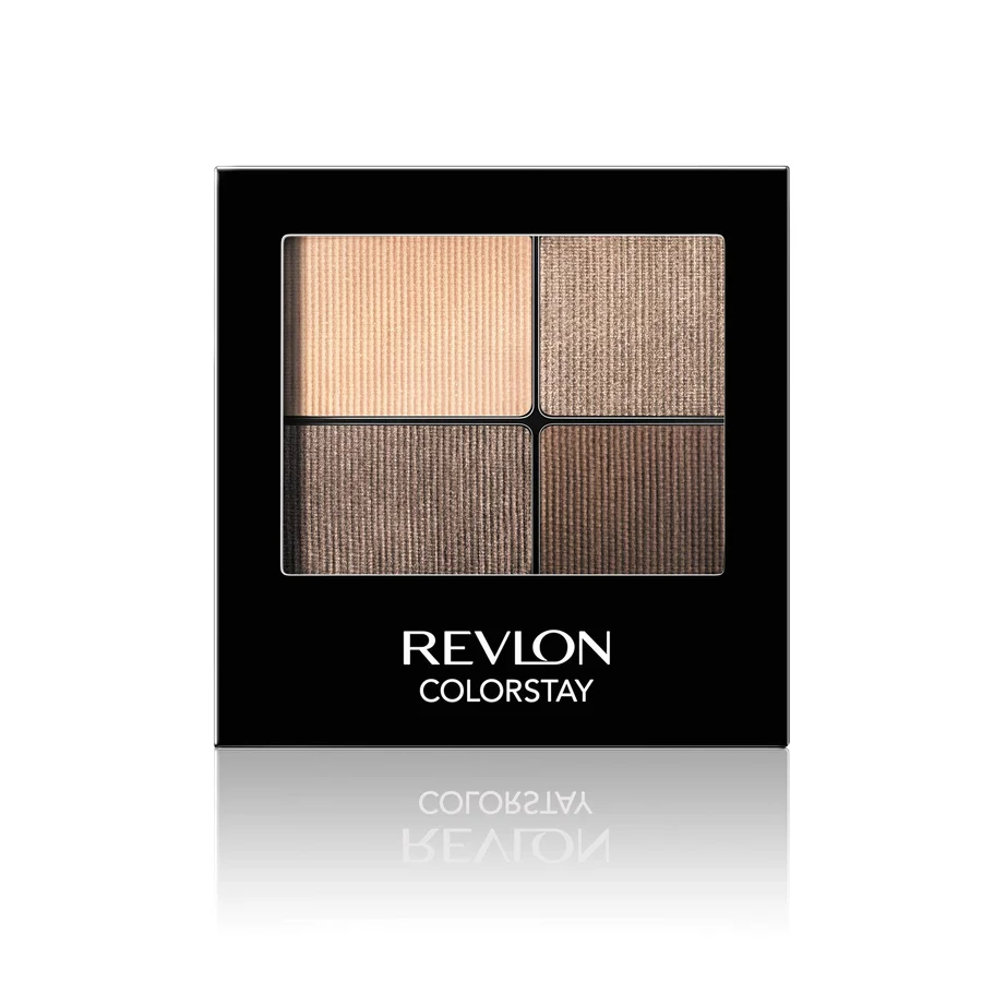 Revlon Revlon ColorStay 16 Hour Eyeshadow Quad with Dual-Ended Applicator Brush - Addictive