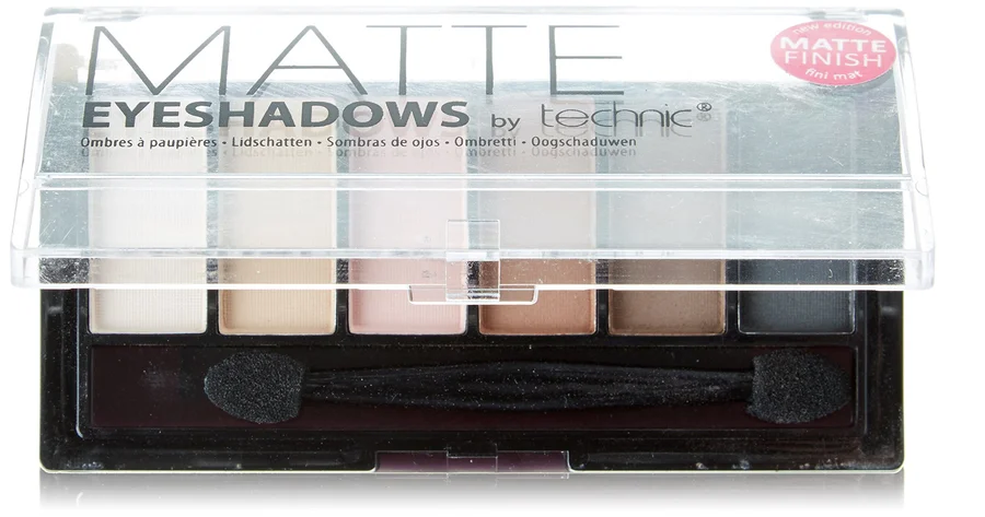 Technic Technic Matte 6 Colour Eyeshadow Palette Powder - berry