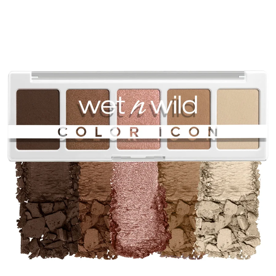 Wet n Wild Wet n Wild Wet n Wild, Color Icon 5-Pan Palette, Eyeshadow Palette, 5 Richly Pigmented Colors for Everyday Makeup, Long-Lasting and Easy to Blend Formula, Walking On Eggshells Color Icon 5-Pan Palette Walking On Eggshells - Walking On Eggshells