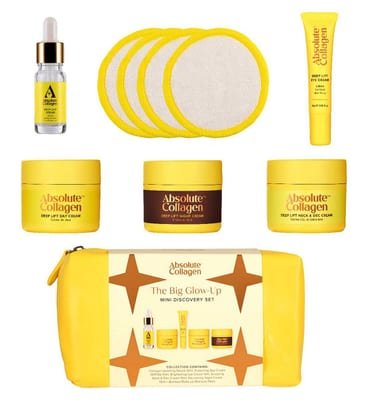 Absolute Collagen Absolute Collagen The Big Glow-Up Mini Discovery Collection 15Ml Day, Night, N&d Eye10Ml Serum
