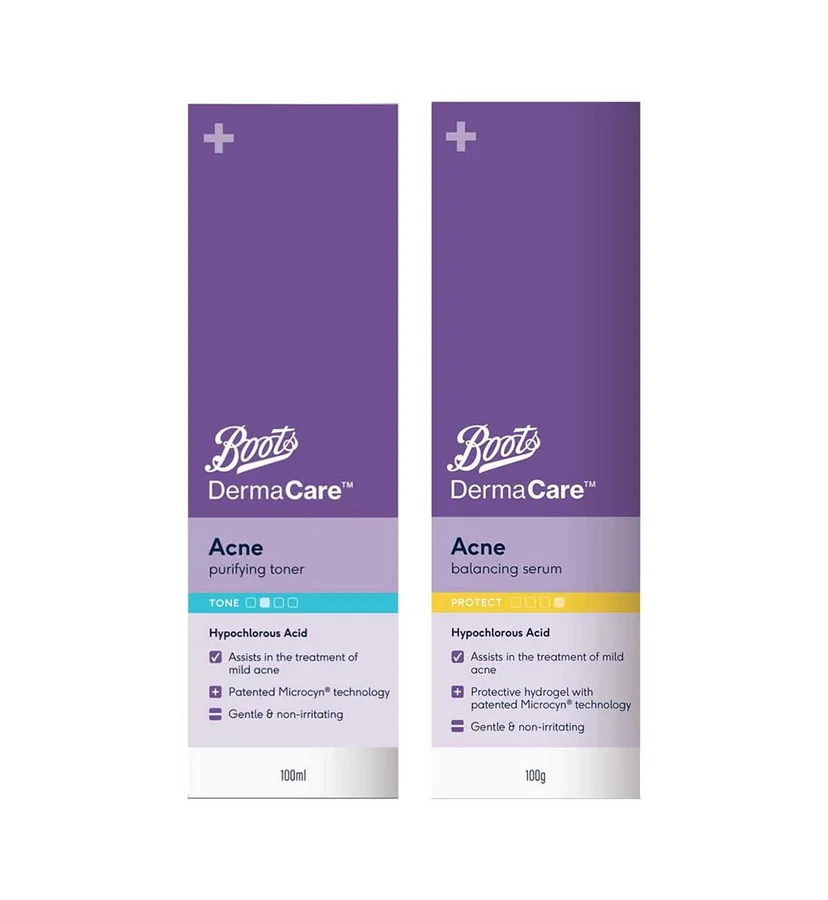 Boots Boots Dermacare Acne Toner & Serum Bundle