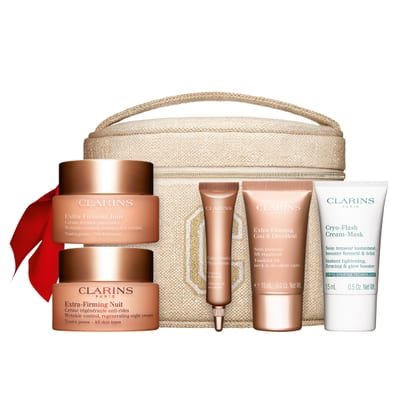 Clarins Clarins Extra-Firming Collection - 4 Piece Set (extra firming day cream 50ml + extra firming phyto serum 10ml, extra firming neckcream 15ml, cryo flash cream mask 15ml)