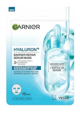 Garnier Garnier Hyaluron Barrier Repair Serum Face Mask Enriched With Hyaluronic Acid And Ceramides, 28g
