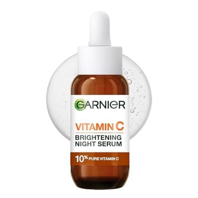 Garnier Garnier Targeted Anti Dark Spot Night Serum For Face 10% Pure Vitamin C & Hyaluronic Acid 30 ml, 30ml