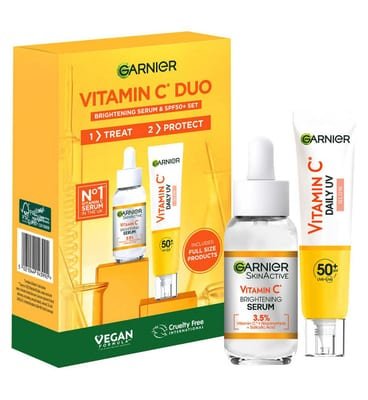 Garnier Garnier Vitamin C* Brightening Routine [Serum + Daily Uv Glow Fluid]