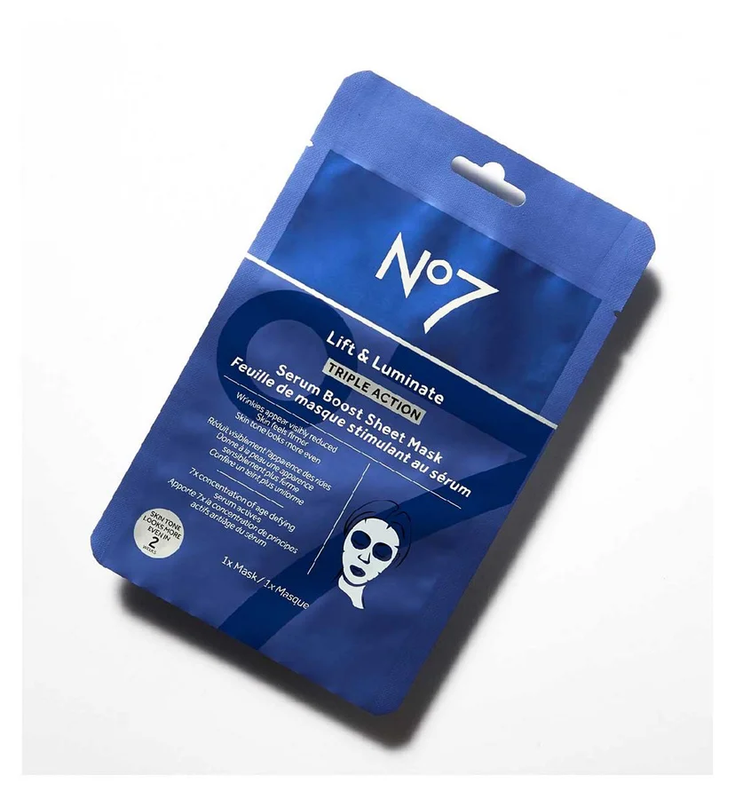NO7 No7 Lift And Luminate Triple Action Serum Sheet Face Mask