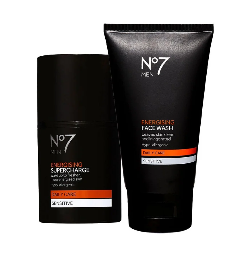 NO7 No7 Men's Energising Serum & Face Wash