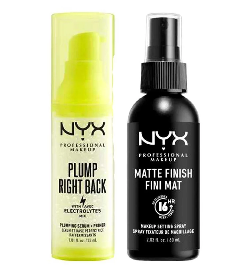 NYX Professional Makeup NYX Professional Makeup Matte Setting Spray And Plump Right Back Primer & Serum