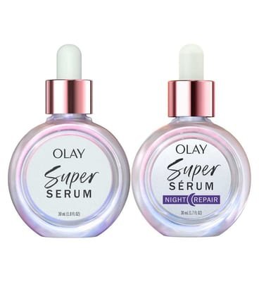 Olay Olay Super Serum 5-In-1 Benefits, Hydrating Face Day & Night Bundle