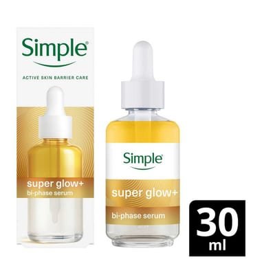 Simple Simple Super Glow Bi Phase Face Serum For Even Toned Glowing Skin 30ml