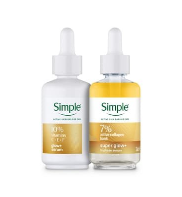 Simple Simple Superglow+ Serum Duo