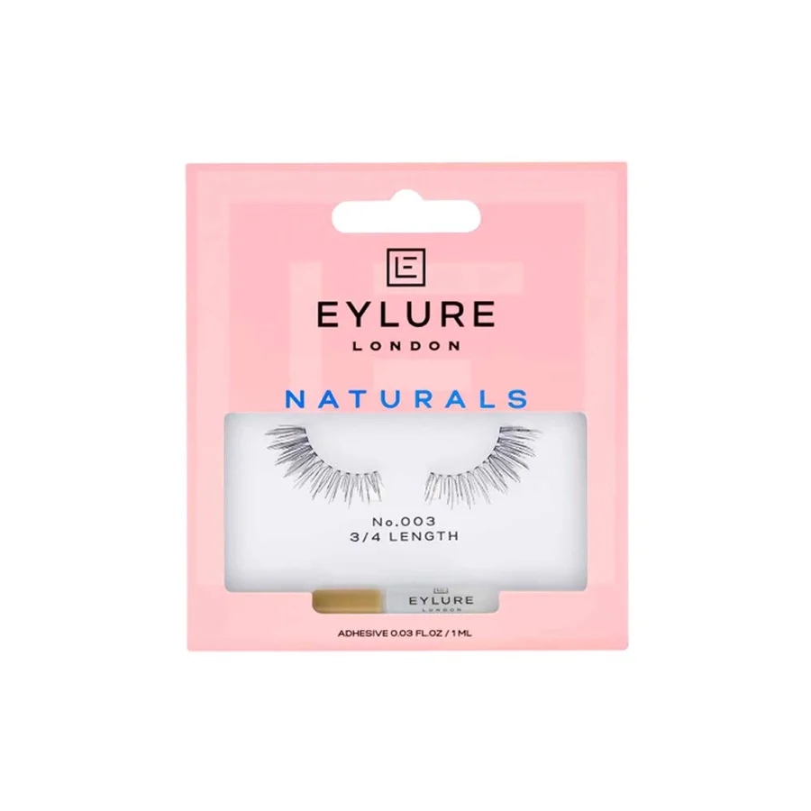 Eylure Eylure 3/4 Length No. 003 False Lashes (packaging may vary) 1 pair (Pack of 1) No. 003 - Black