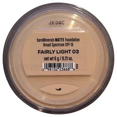 bareMinerals bareMinerals ORIGINAL MATTE Loose Mineral Foundation Broad Spectrum SPF 15 - Clean Mineral Powder Face Makeup