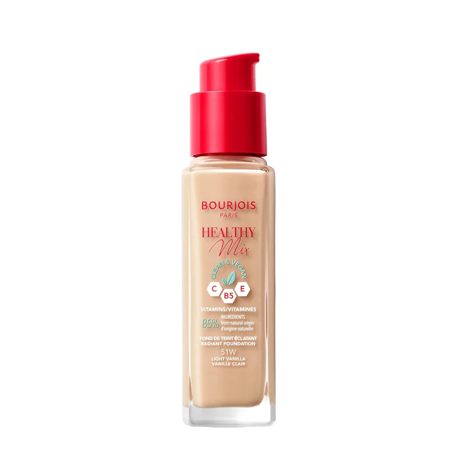 Bourjois Bourjois 1005-97319 Healthy Mix Radiant Foundation 51-Light Vanilla 30 ml for Adults - Light