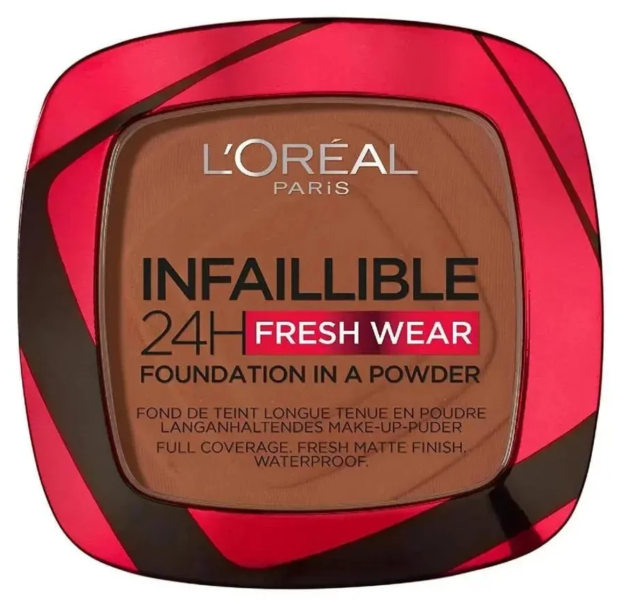 L'Oreal L'Oreal Infaillible 24H Fresh Wear Foundation Powder – 375 Deep Amber