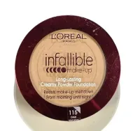 L'Oreal L'Oréal Paris Infallible Long-Lasting Creamy Powder Foundation – 115 Light Beige