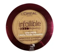 L'Oreal L'Oréal Paris Infallible Long-Lasting Creamy Powder Foundation – 140 Golden Beige