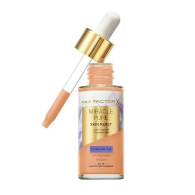 Max Factor Max Factor Miracle Pure Skin Reset Serum Foundation 50-70 Light To Medium Warm