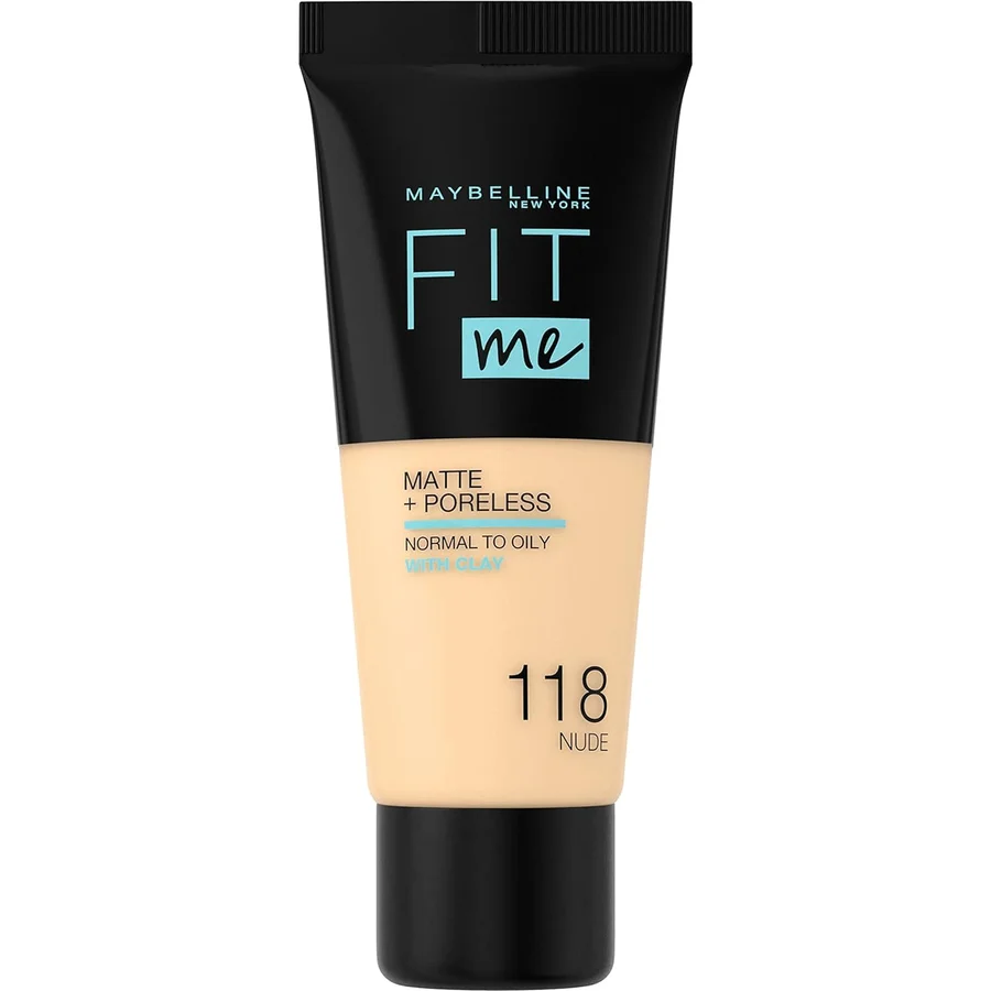 Maybelline Maybelline Light Beige Fit Me Matte and Poreless Foundation Number 118 - Nude