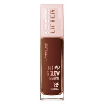 Maybelline Maybelline New York Foundation, Lifter Plump & Glow All Day Wear, Shade 385, 30ml