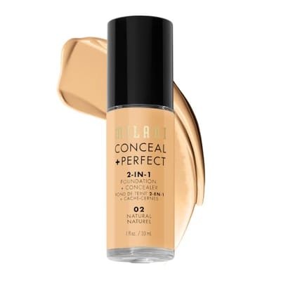 Milani Milani Conceal + Perfect 2-In-1 Foundation 02 Natural, 30ml