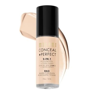Milani Milani Conceal + Perfect 2-In-1 Foundation 0A3 Warm Porcelain, 30ml