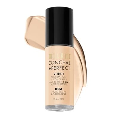 Milani Milani M Conceal + Perfect 2-In-1 Foundation 00A Porcelain, 30ml