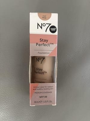 NO7 No7 Stay Perfect Foundation Cool Beige, 30ml