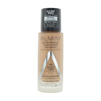 Skin Perfecting Almay Skin Perfecting Comfort Matte 190 Neutral Toasted Almond Foundation 30ml